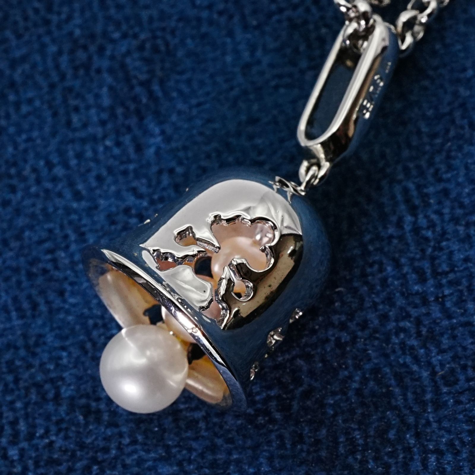 美品 ミキモトペルリータ ディズニー ベル ネックレス パール/24-4666S 