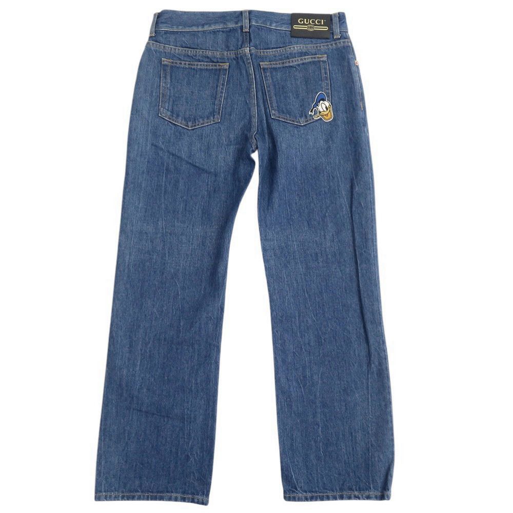 グッチ × Disney ドナルド サイズ26 コットン ブルー デニムパンツ 1270 GUCCI