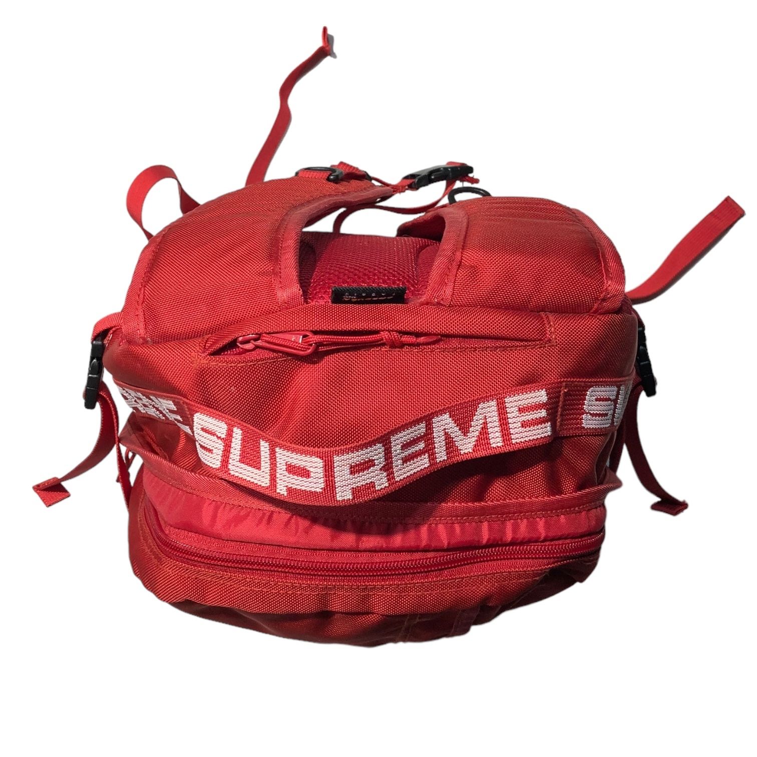 SUPREME(シュプリーム) 18SS LOGO BACKPACK ロゴ バックパック レッド リュック 鞄 バッグ - メルカリ