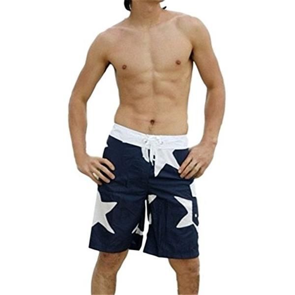 M_スター （ザッカリーズ） ZACCARY's メッシュ インナー サポーター 一体タイプ メンズ サーフパンツ ＋ 防水 水着 バッグ 計2点セット 海水パンツ 海 パン ＜Star M ＞