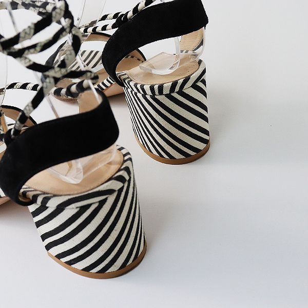 Gianvito Rossi リボンサンダル グレー ブラック ベージュ