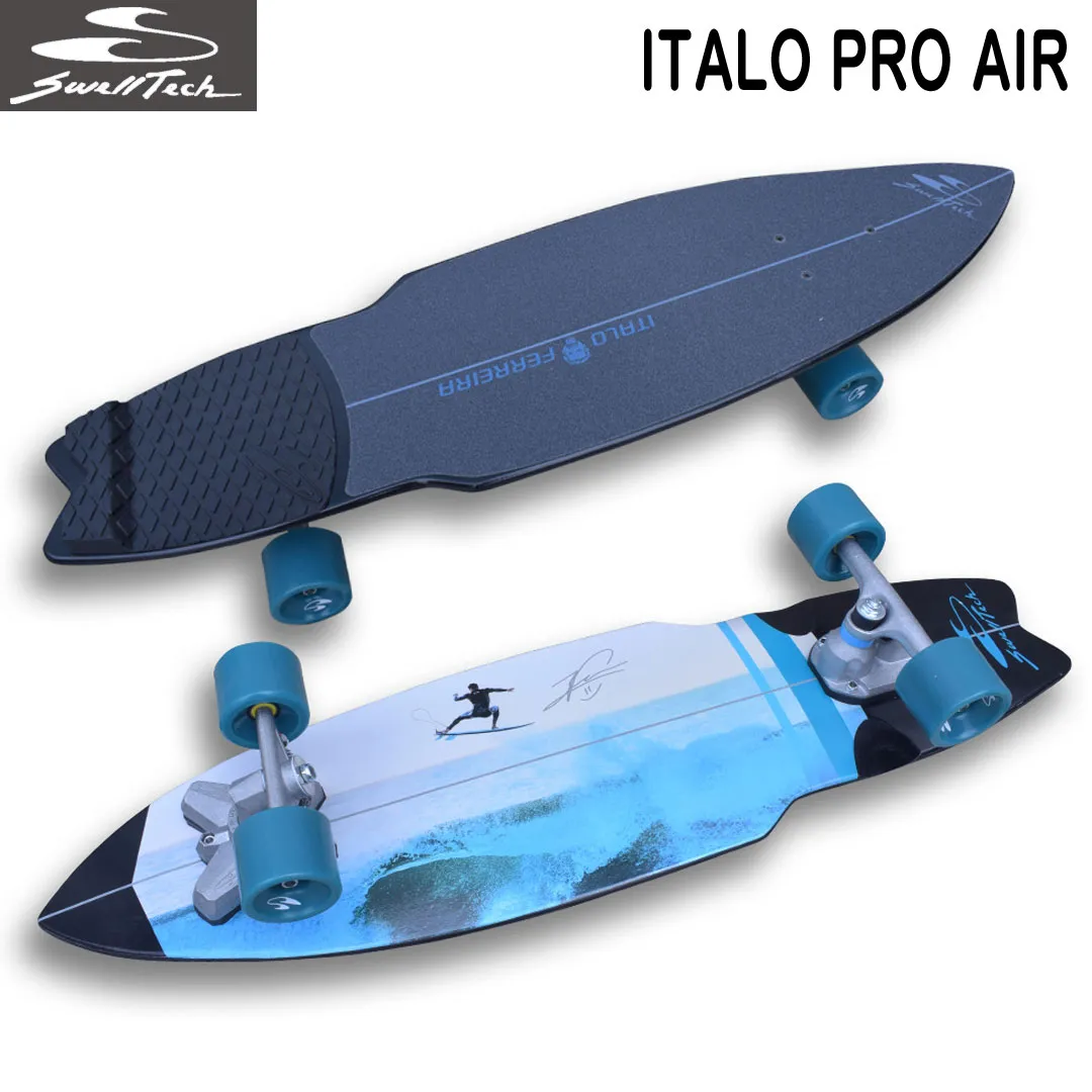 Carver スケートボード 青い波デザイン