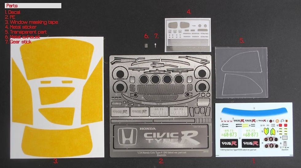 型 パーツセット