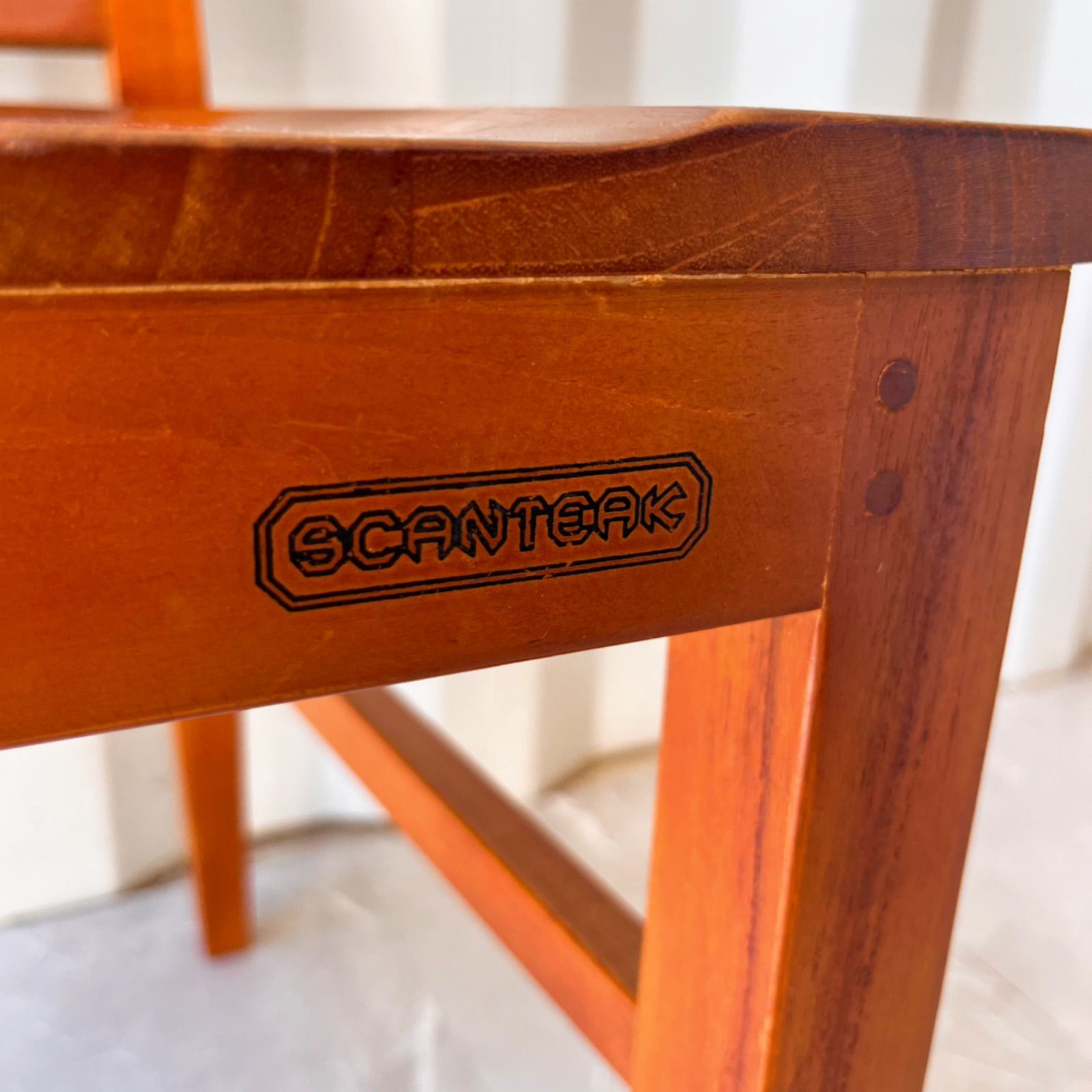 取付無料！SCANTEAK チーク材 北欧風天然木ナチュラルダイニングチェア✨ 取付無料！SCANTEAK チーク材 北欧風天然木ナチュラルダイニング