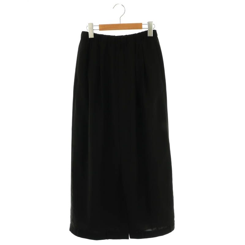 エンフォルド ENFOLD 25SS UPSIDE DOWN SKIRT スカート タイト ロング 36 ブラック |HK OS