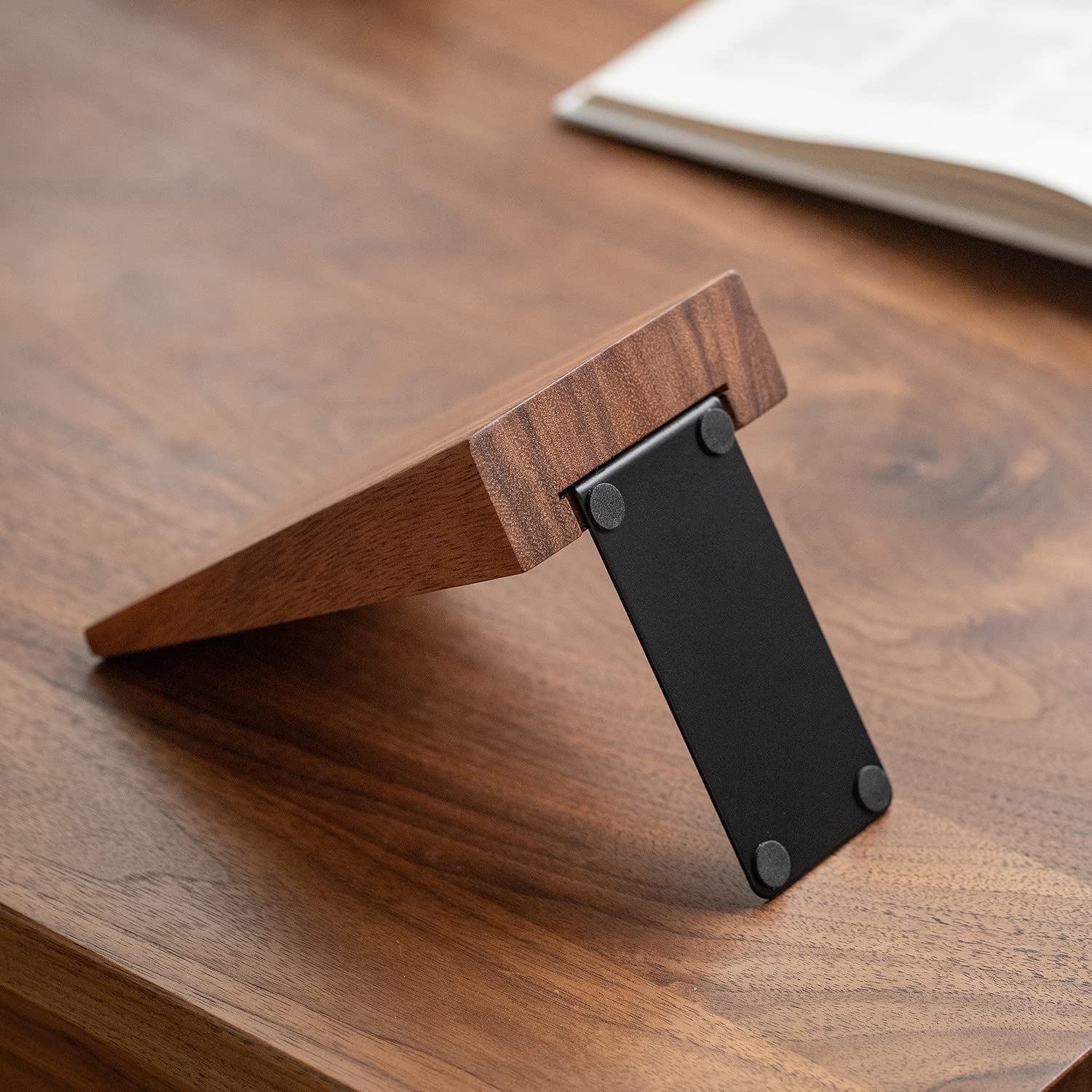 Muso Wood 木製 ブックエンド 厚い 倒れない 本立て おしゃれ ブック