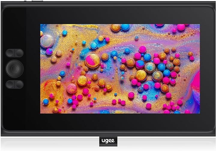 Ugee 液タブ UE12 液晶ペンタブレット 11.6インチ ショートカットキー8個 充電不要スタイラスペン 8192レベル筆圧 ±60°傾き検知 1920x1080P 3つ色空間切り替え お絵描き Windows Mac Chrome 対応