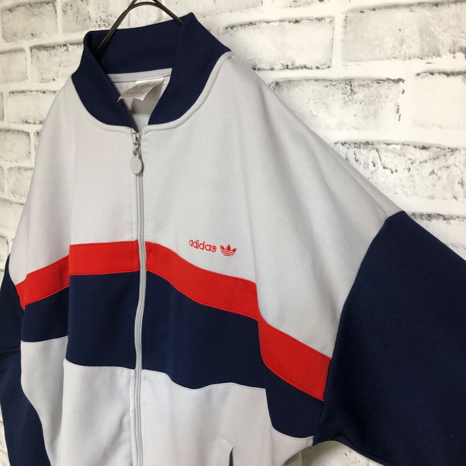 XL⭐️80s adidas トラックジャケット/ジャージ 刺繍トレ