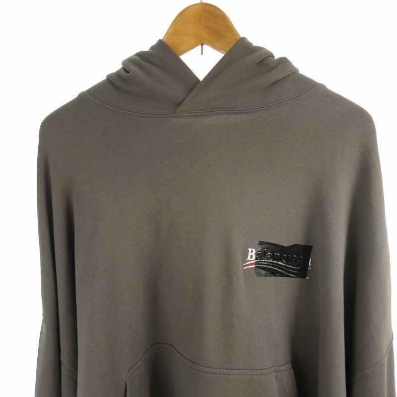 22AW】BALENCIAGA Gaffer ロゴ フリース フーディ コットン