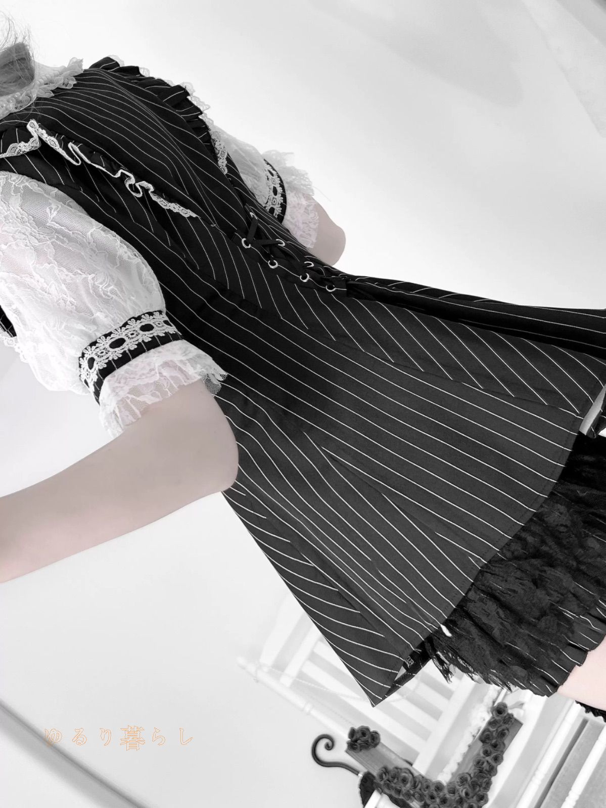 はるページ FURFUR ピカデリー/リボンステッチデニムミニスカート リボンステッチ