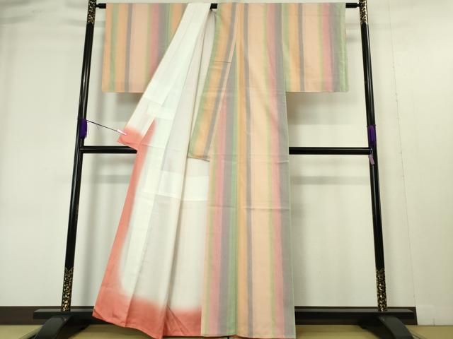平和屋本店□極上 紅花紬 米沢 間道 逸品 未使用 DZAA4454kh5 - メルカリ 