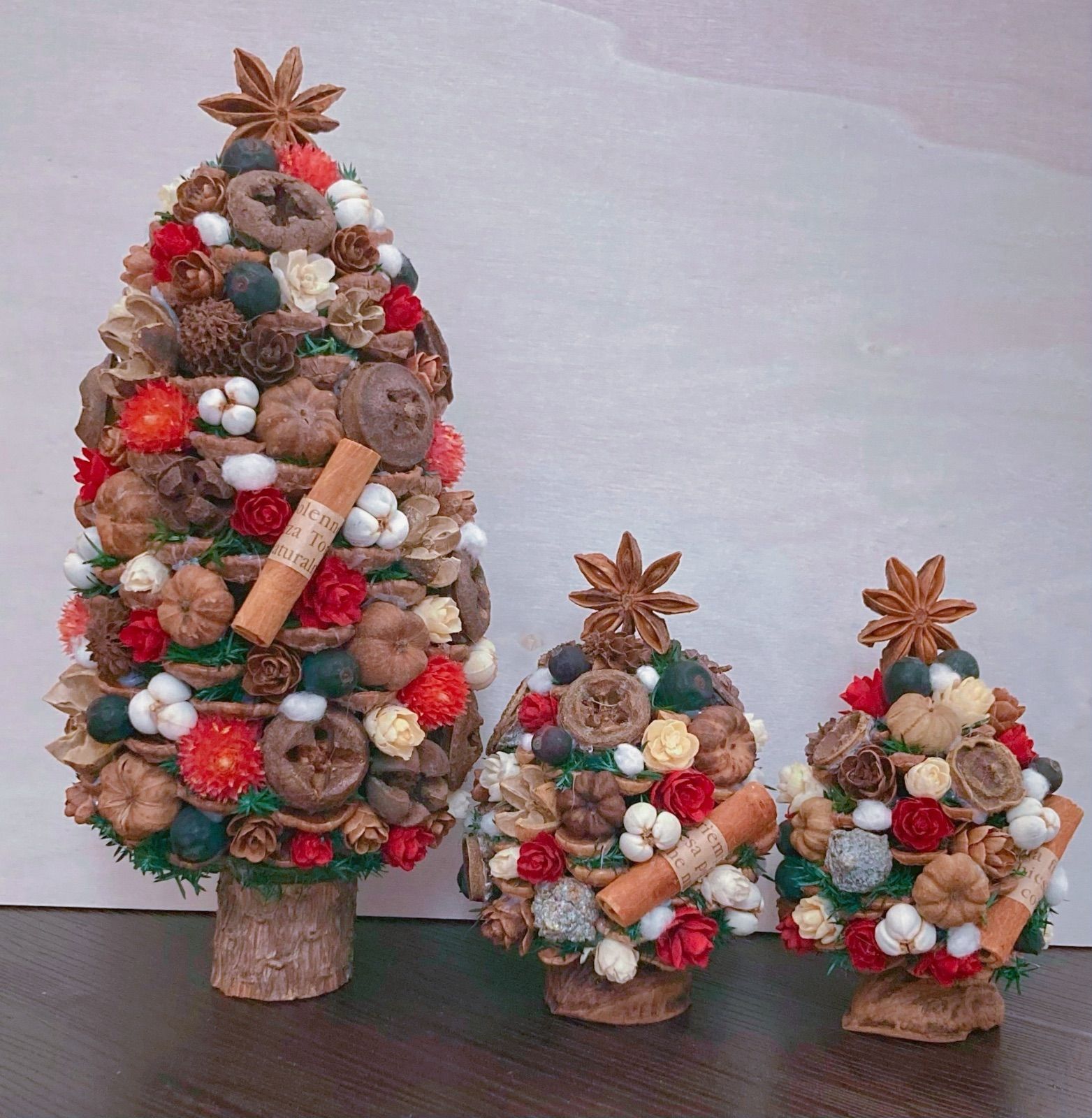 ꫛꫀꪝ✧‧˚ジャンボ松ぼっくりのクリスマスツリー - フラワー/ガーデン