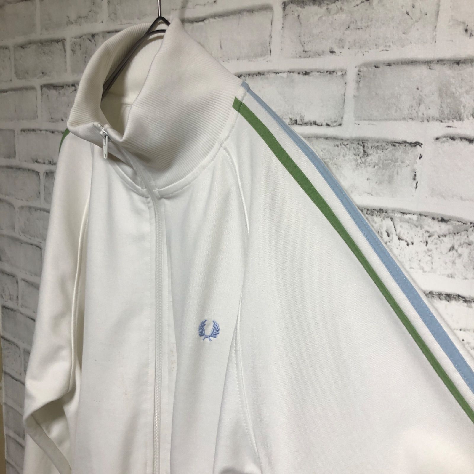 ストアアクティビテ fred perry トラックジャケット 青×緑×黄×白