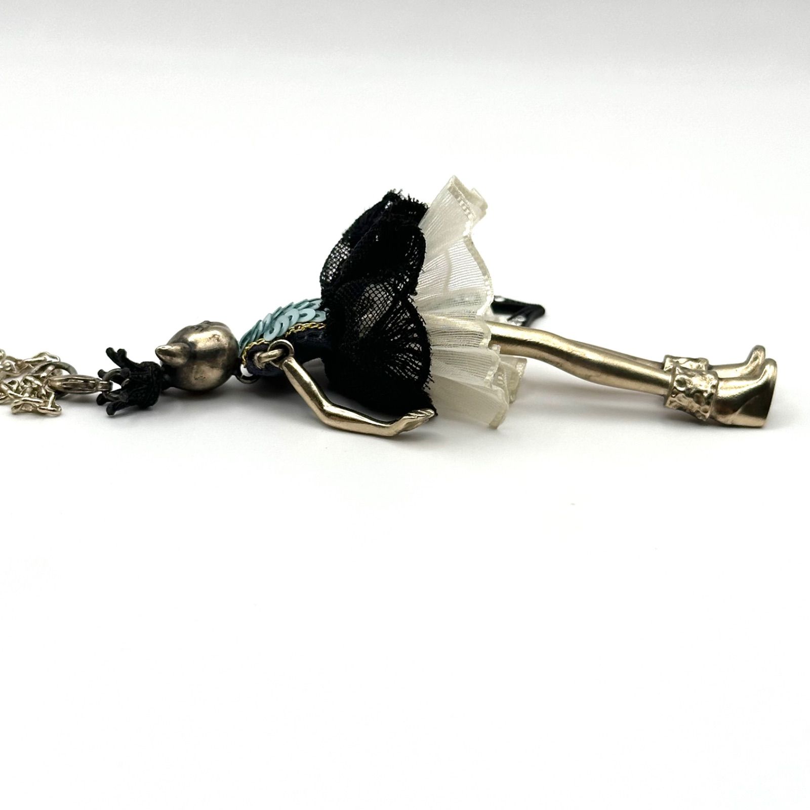 希少】Servane Gaxotte セルバンギャゾット ネックレス 猫 キャット