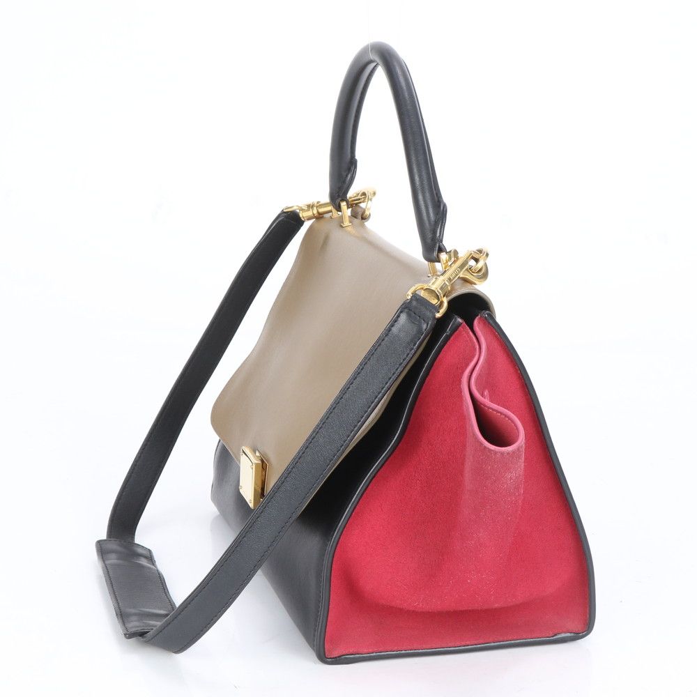 ★美品★CELINE　トラペーズ・スモール　2WAY　ショルダーバッグ 楽天市場】セリーヌ トラペーズ・スモール 2WAY ショルダー