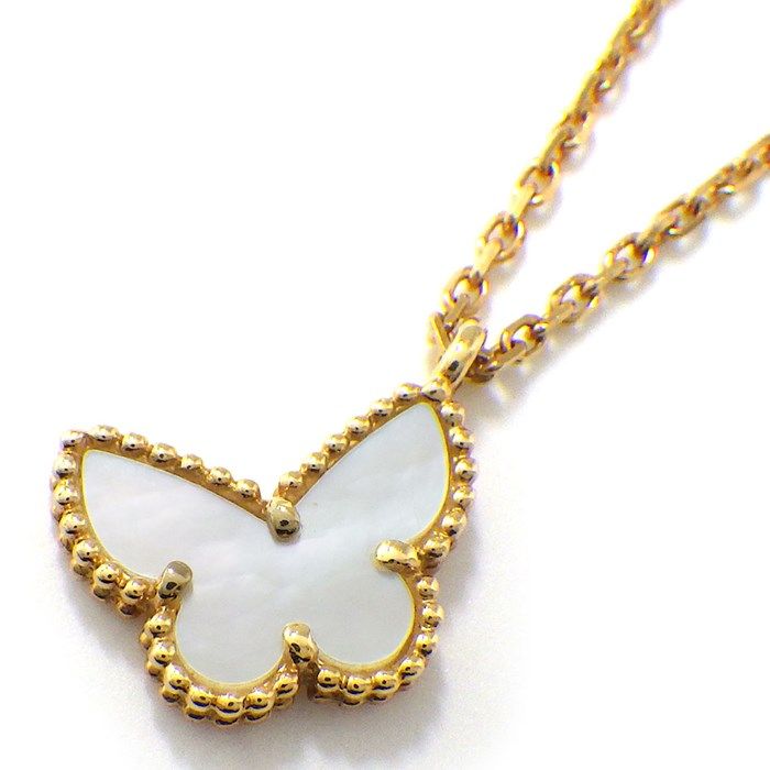 ヴァンクリーフ＆アーペル Van Cleef - Arpels ネックレス スウィート パピヨン VCARF69300 ホワイト シェル K18YG