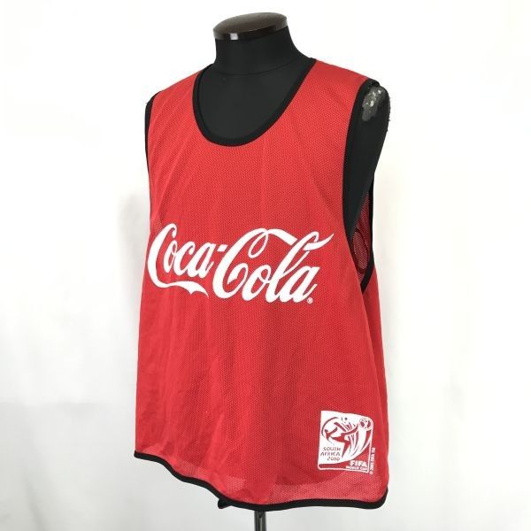 2010 FIFAワールドカップ コカコーラ ビブス レア/美品 ノベルティ☆日本コカ・コーラ☆2010 南アフリカ FIFA