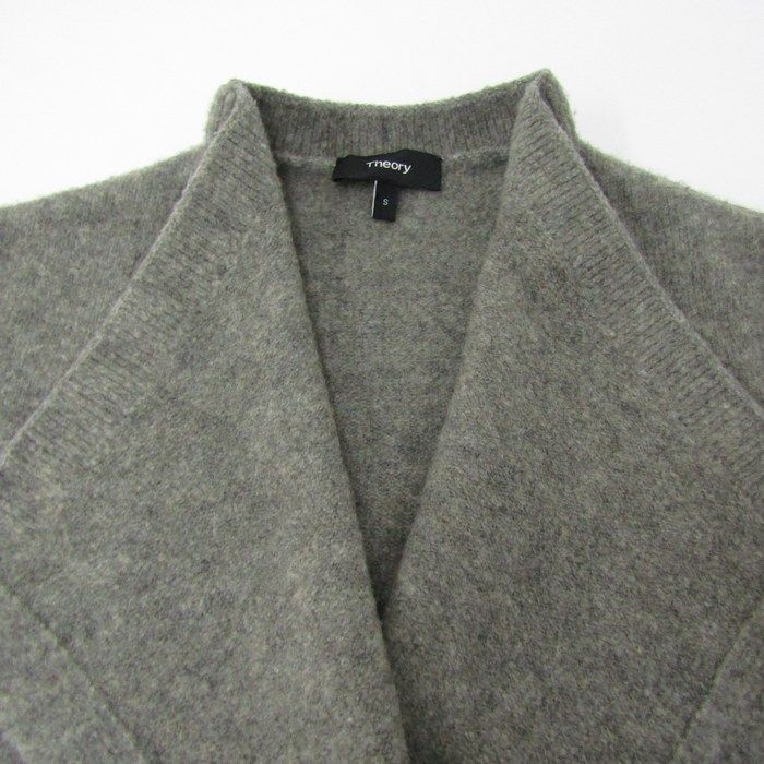 セオリー ロングコート ウール混 アウター レディース Sサイズ グレー  