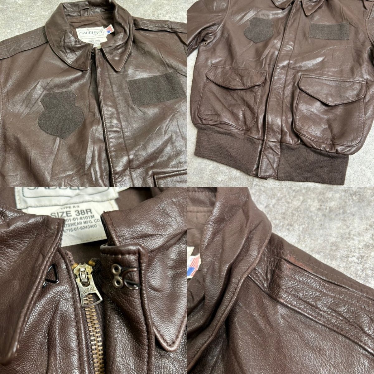 80s SADDLERY USA製 A-2 レザージャケット 80's 80s SADDLERY USA製 A-2 レザージャケット サドゥラリィ