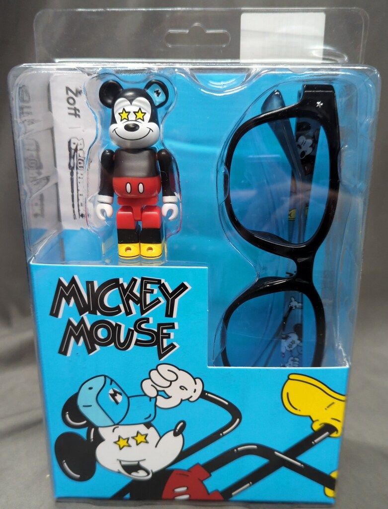 MEDICOM TOY BE@RBRICK Zoff MICKEY MOUSE SUNGLASSES 黄 100