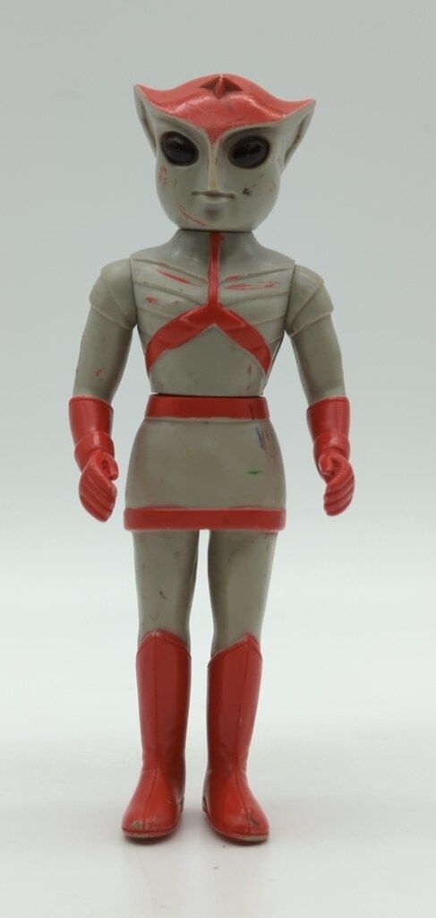 トリプルファイター SAT女性隊員 ソフビ ブルマァク 当時物 昭和レトロ