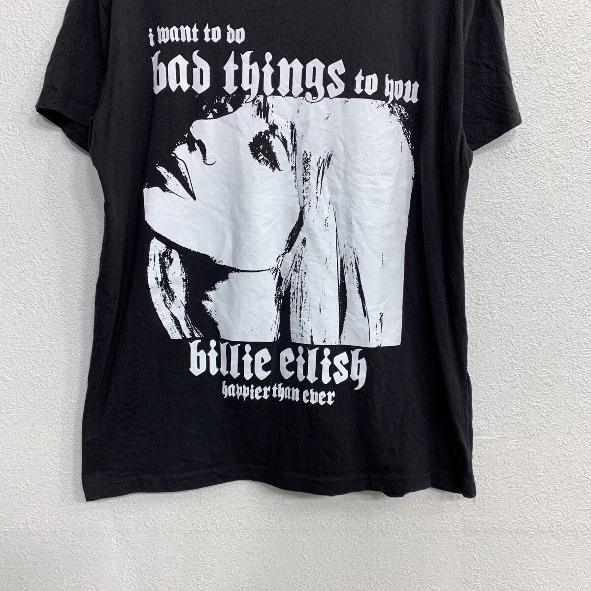 billie eilish 半袖 プリント Tシャツ Lサイズ ビリーアイリッシュ ブラック コットン 古着卸 アメリカ仕入 t2408-3422 -  メルカリ