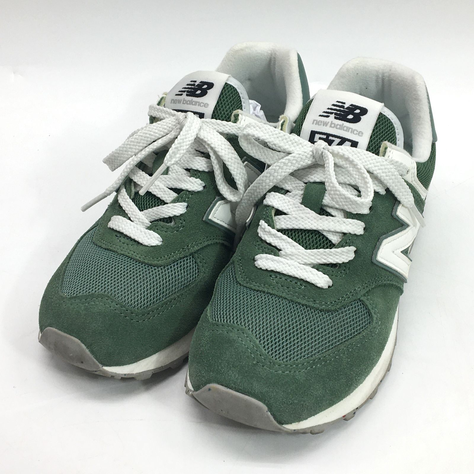 NEW BALANCE ニューバランス ローカットスニーカー シューズ 靴 23cm 緑 グリーン 箱付き U574FGG 24k菊MZ - メルカリ