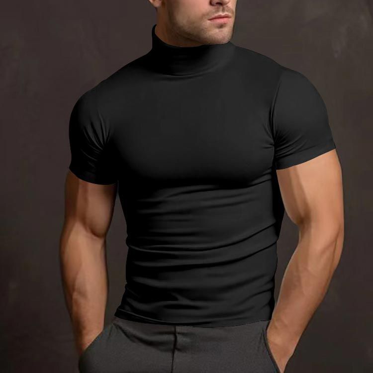 半袖 Tシャツ タートルネック トップス メンズ 男性 ゴルフ