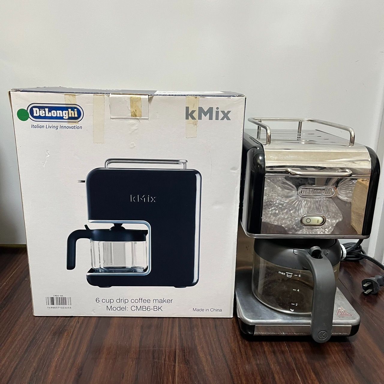 デロンギ kMix コーヒーメーカー 品 ドリップ式 CMB6-BK 6カップ 通電 済み 管理番号KKVN19