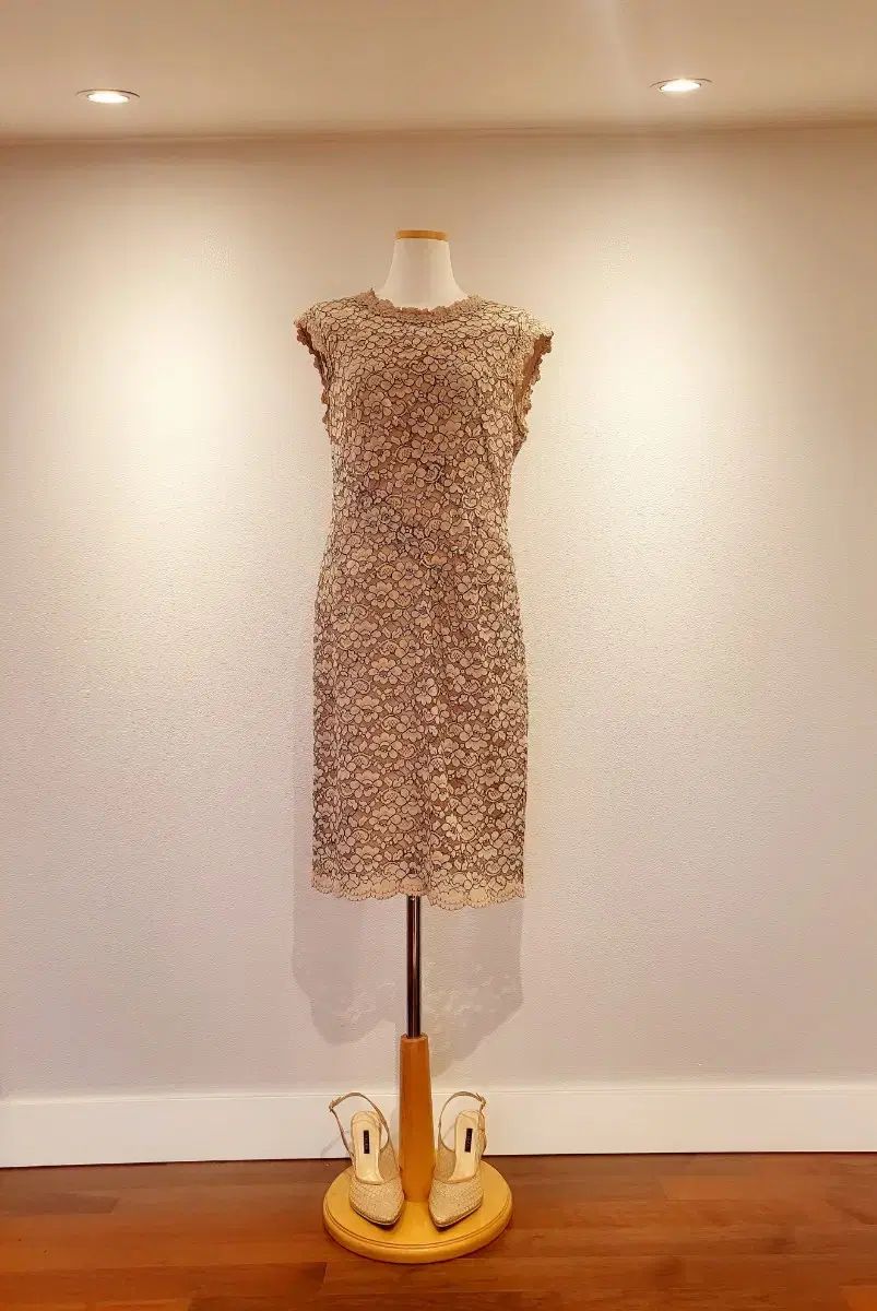 JIGOTT 刺繡 レース スパン糸 ワンピース 66