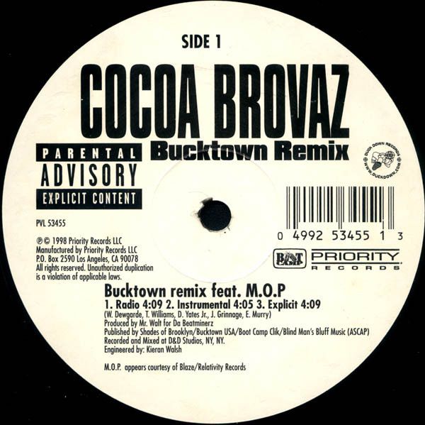 米12” Cocoa Brovaz Bucktown (Remix) PVL53455 Priority