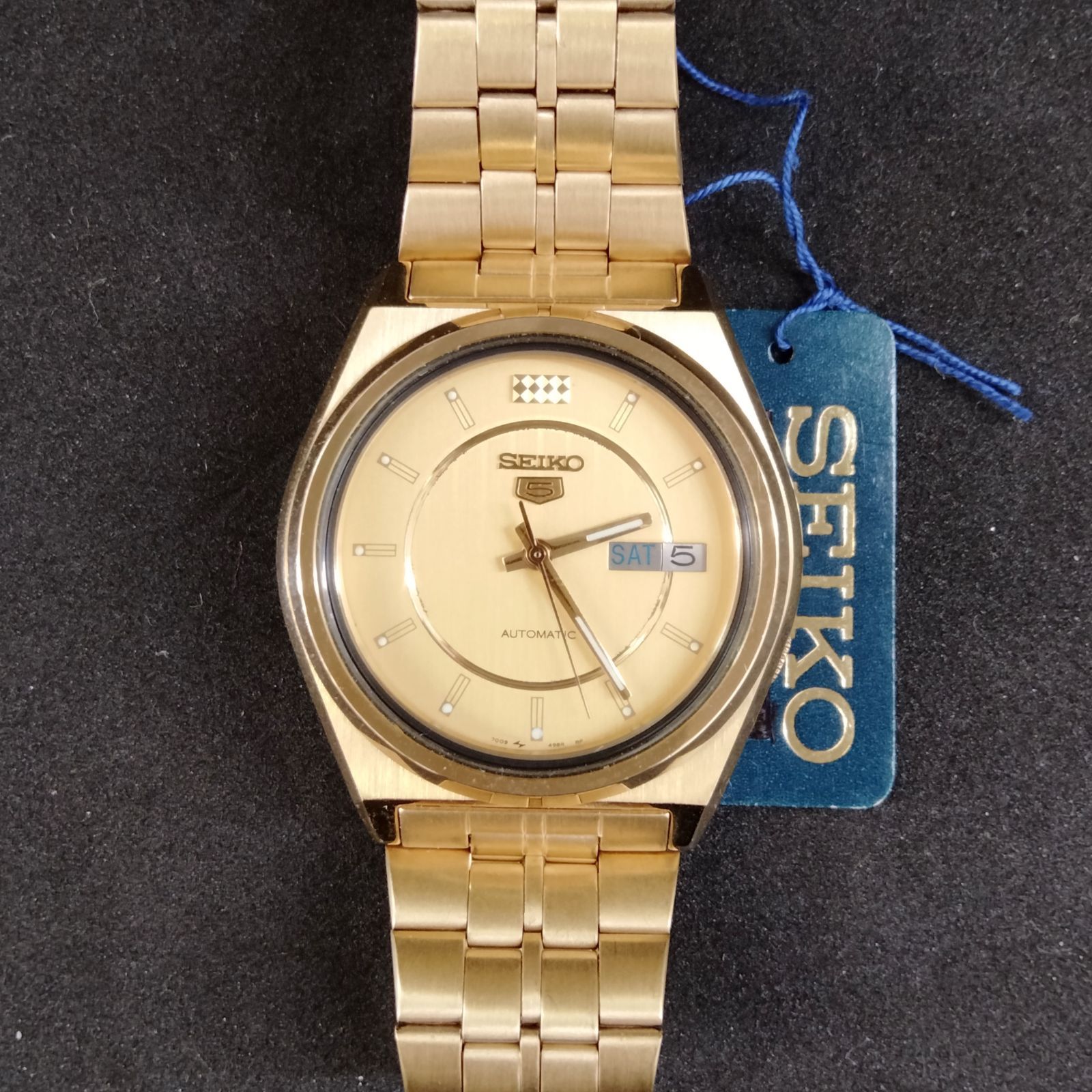 値下げ！レア！デッドストック SEIKO5 オートマチック ゴールド SCW90K 