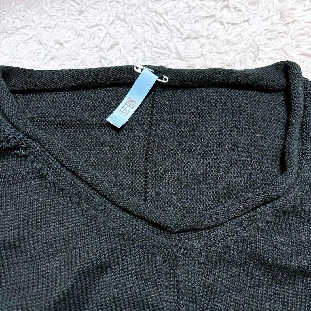 シルク透け感ニットセーター