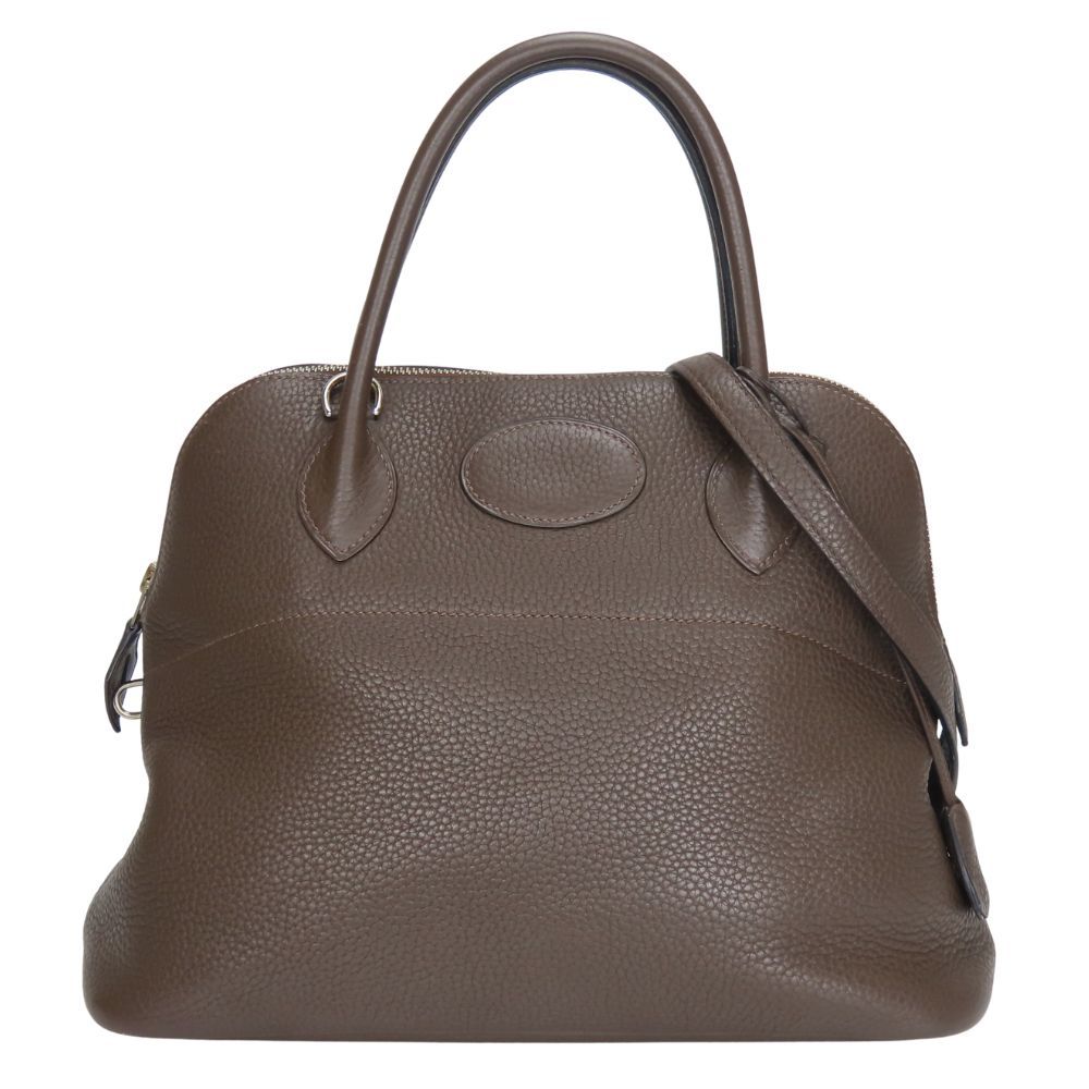 中古 エルメス ハンドバッグ ボリード31 トゴ ショコラ ダークブラウン系 シルバー金具 2WAY 肩掛け □N刻印 ショルダー おしゃれ レディース 女性 HERMES 中古】 エルメス ハンドバッグ ボリード31 トゴ ショコラ ダーク