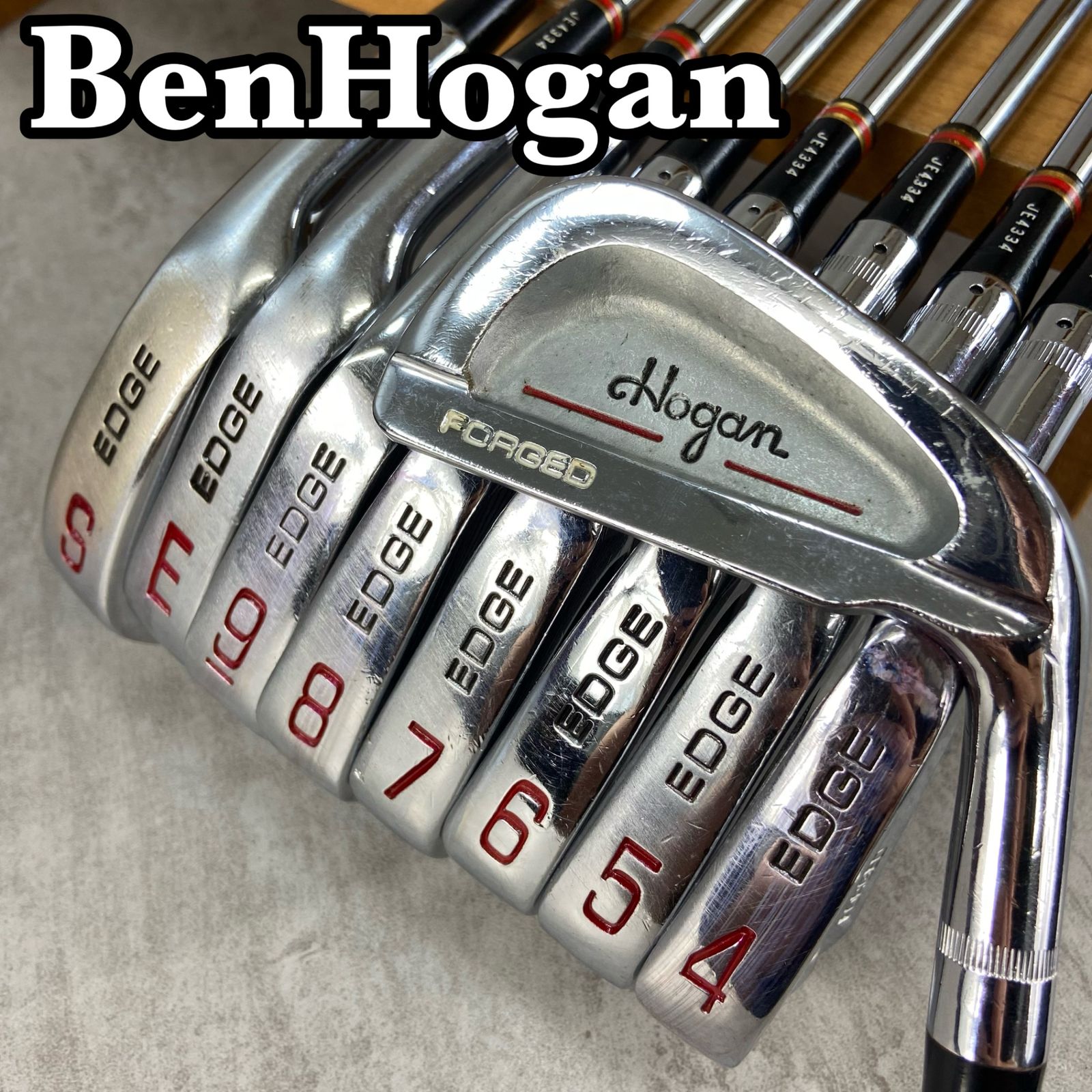 BenHogan　ベンホーガン　EDGE　エッジ　メンズゴルフ　アイアン9本セット　スチール　S　右利き用 ベンホーガン アイアン 9本 右 Hogan EDGE カーボン 男性用