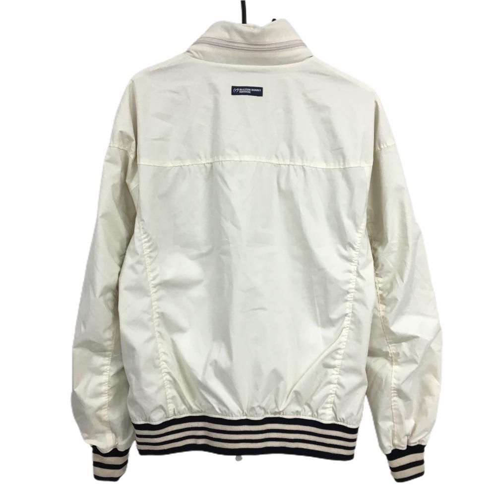マスターバニー ブルゾン アイボリー×ネイビー フード収納 蓄熱裏地 メンズ 5 L ゴルフウェア MASTER BUNNY EDITION