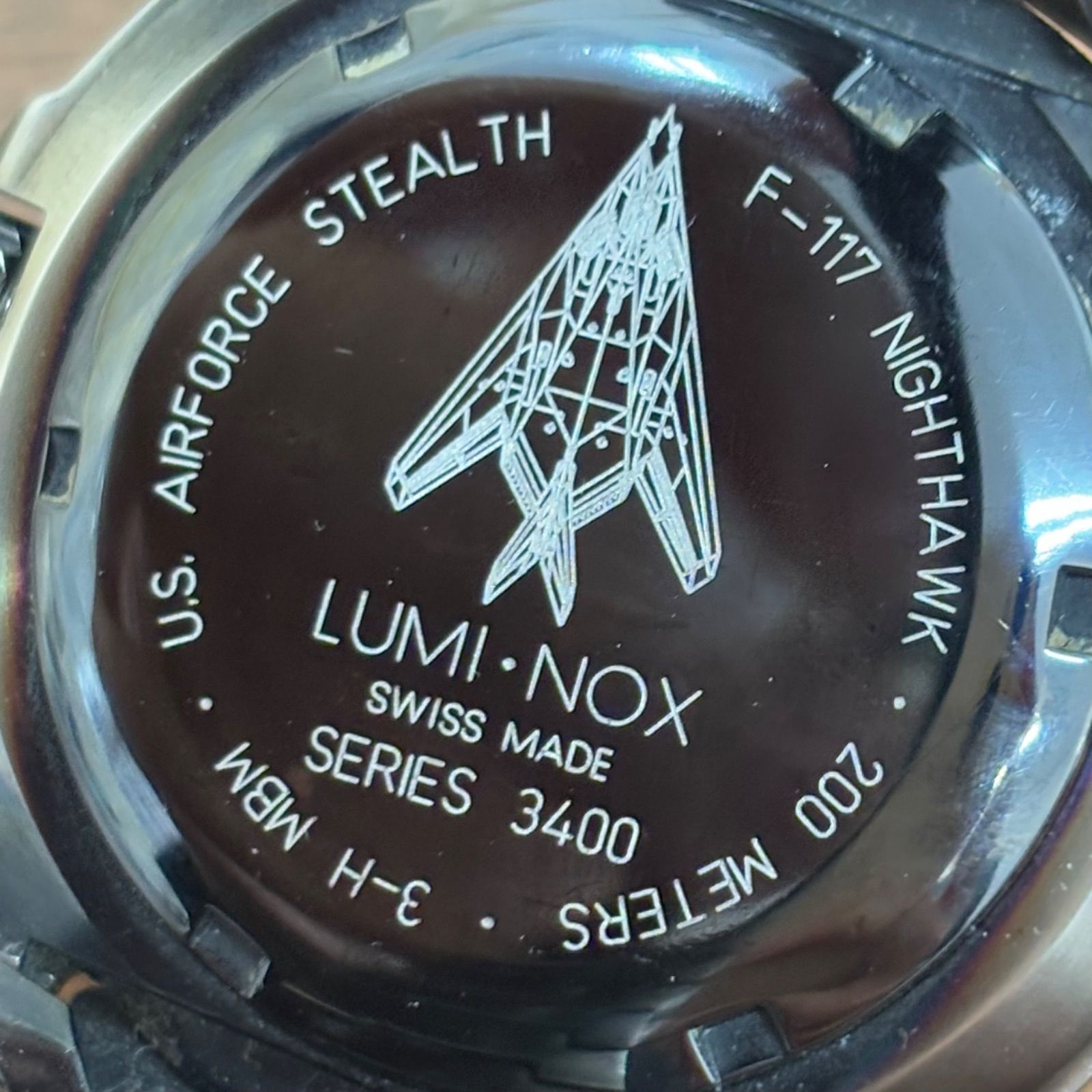 □【美品】LUMINOX ルミノックス シリーズ3400 F-117 ナイト