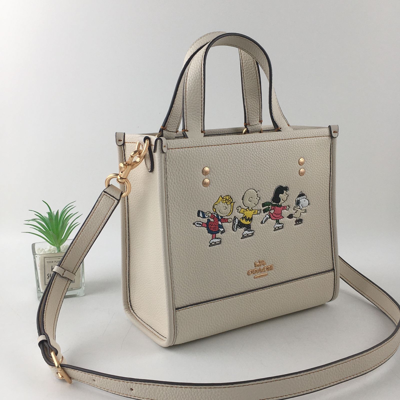 新品 COACH×PEANUTS ️スヌーピー トートバッグ ️デンプシー