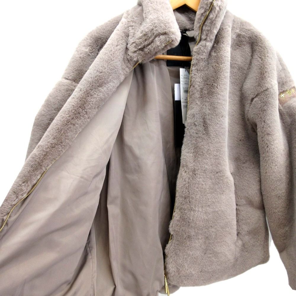 【極美品】　23AW PREIL バックロゴ　ファーブルゾン　ボアジャケット　2 未使用 23AW TATRAS タトラス EX PREIL バックロゴ ファーブルゾン