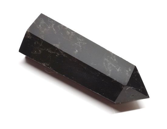 モリオンポイント 六角柱 68mm (58g) 山東省産 天然黒水晶 浄化