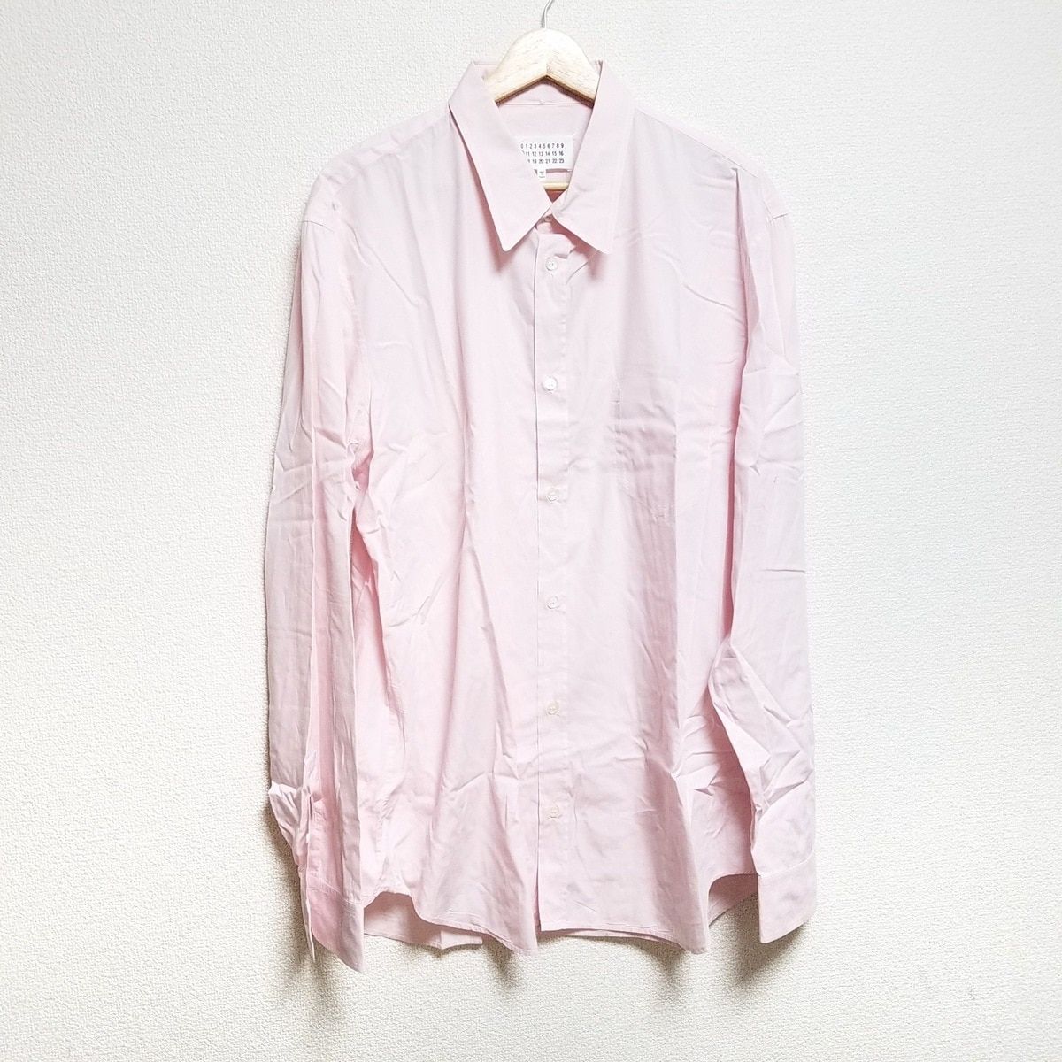 【2025春夏新作】 長袖シャツ Margiela Maison 42 コットン ピンク トップス