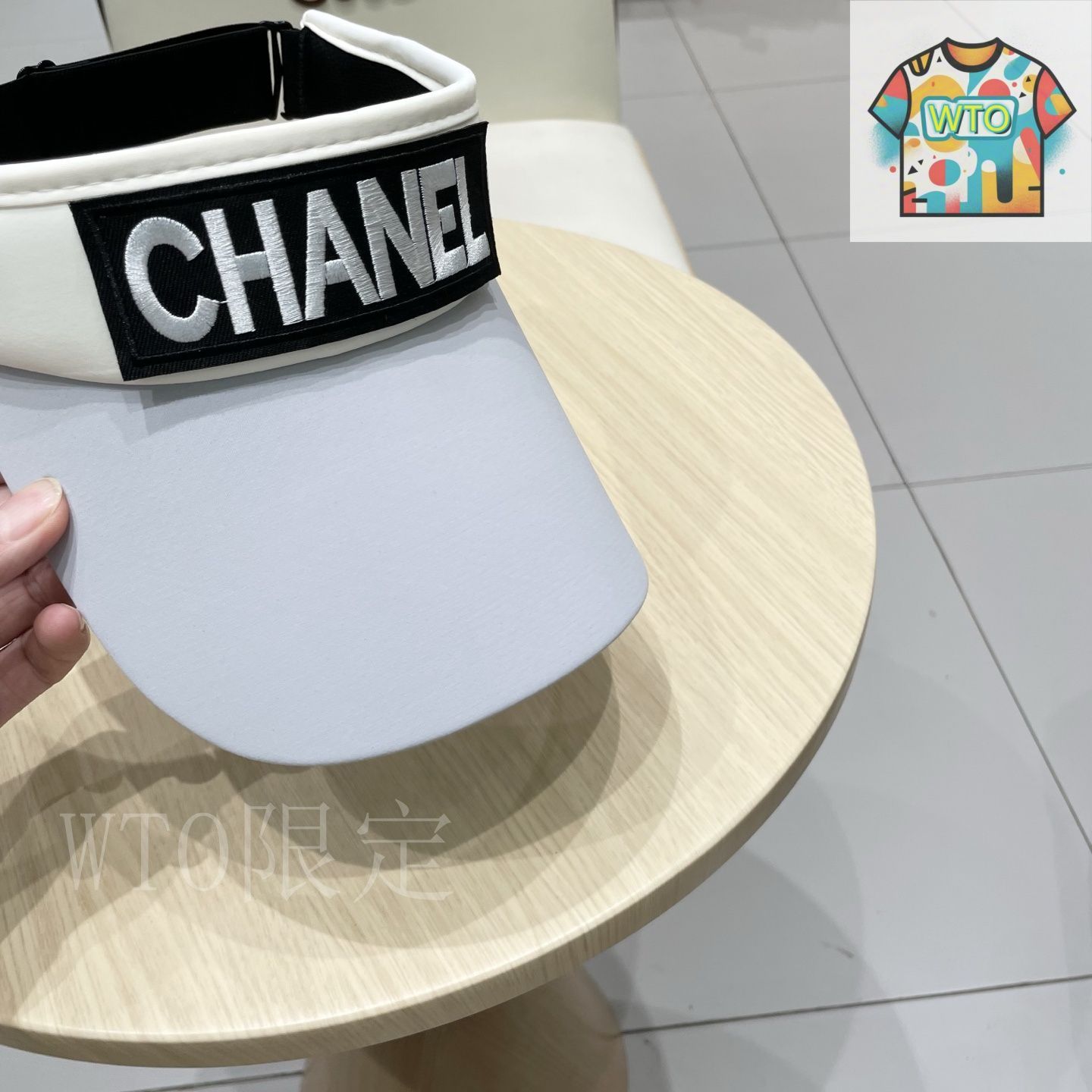 CHANEL サンバイザー CCマーク シャネル（CHANEL）サンバイザー ロゴレター サンバイザー01-3