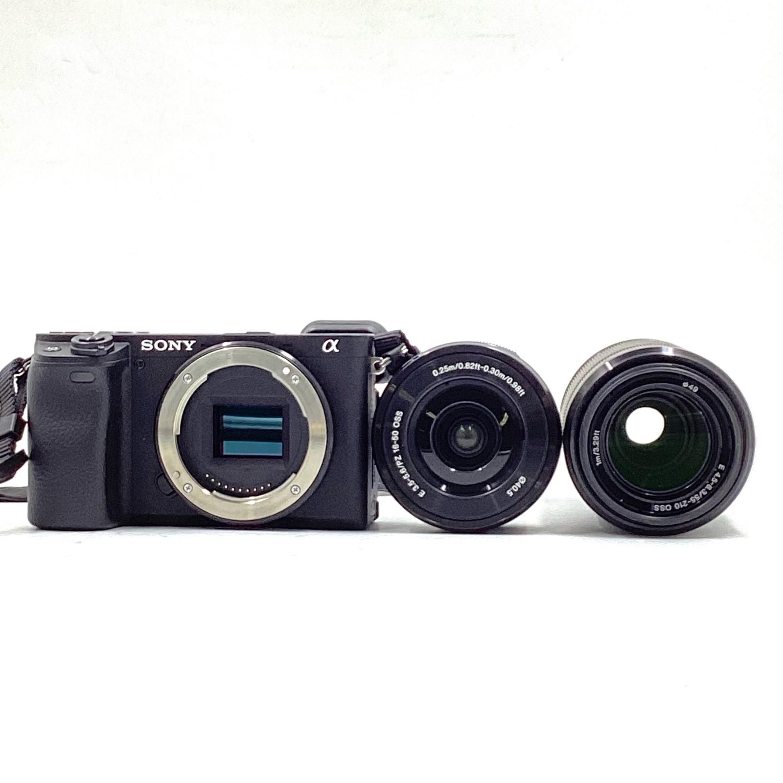 Sony デジタル一眼 α6400 ILCE-6400Y ダブルズームキット ブラック 超 動作 済 全額返金保証 最速発送