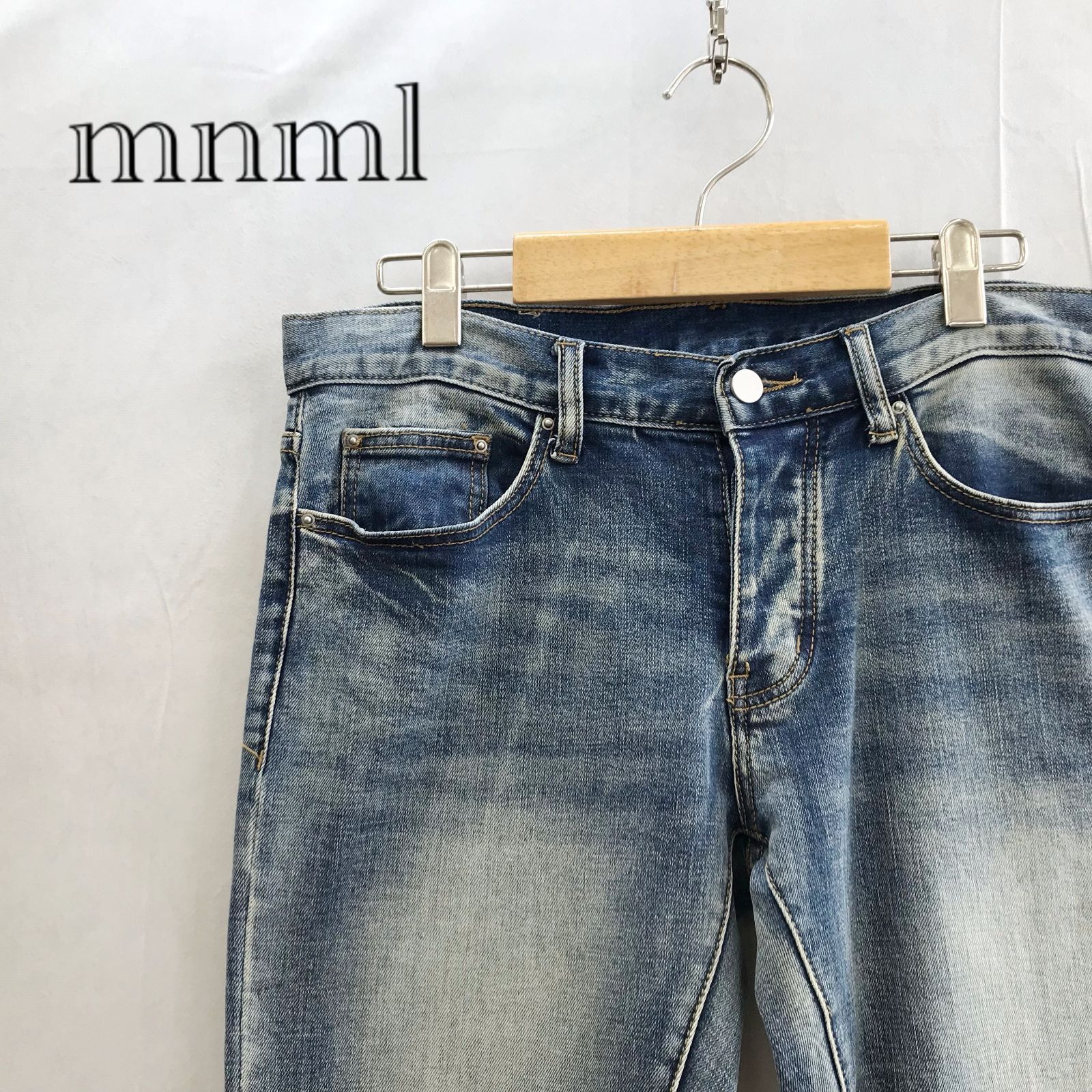 mnml ミニマル クラッシュ ダメージジーンズ サイズ30 ダメージ デニム 