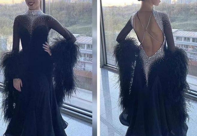 オーダーメイド 社交ダンス衣装 スタンダードドレス 色変更可 - メルカリ