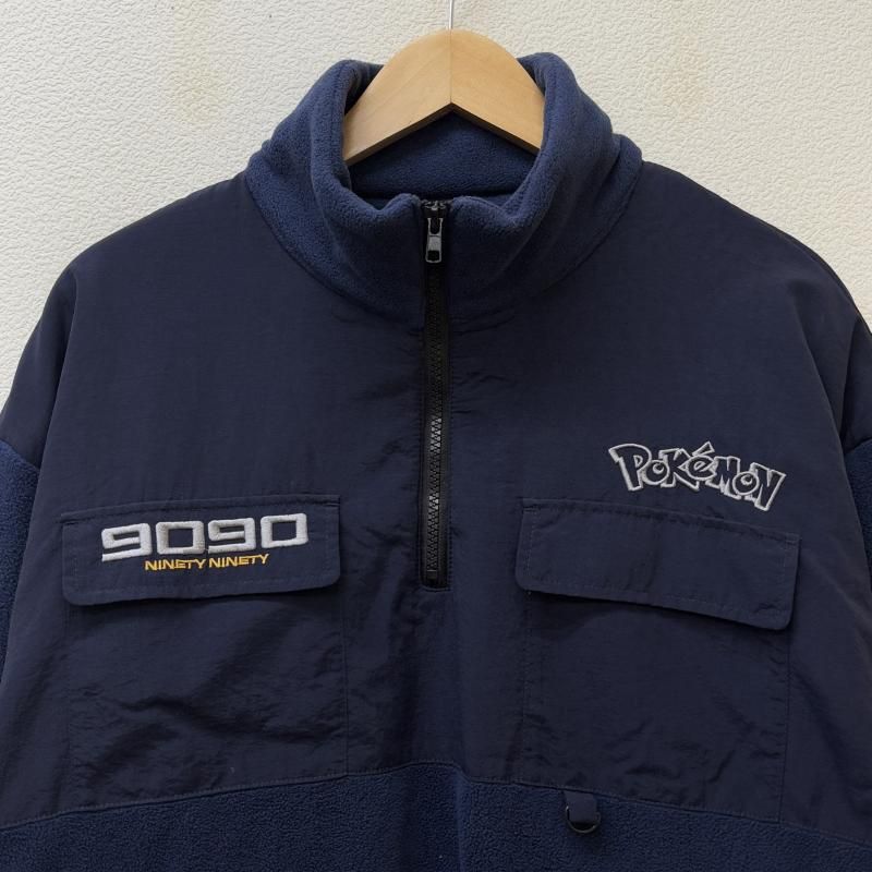 古着 ジャケット 上着 ジャンパー ブルゾン 9090 NN1384 POKEMON ポケモン コラボ ハーフジップ プルオーバー ナイロン フリース