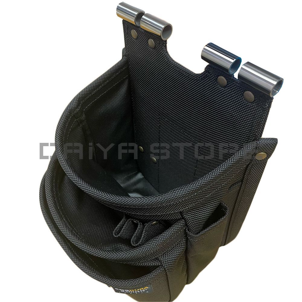 ニックス BAT-301DDXSP 前袋 外側 EVA型押しタイプ バリスティック生地チェーン対応3段腰袋DX TITプレート補強入り