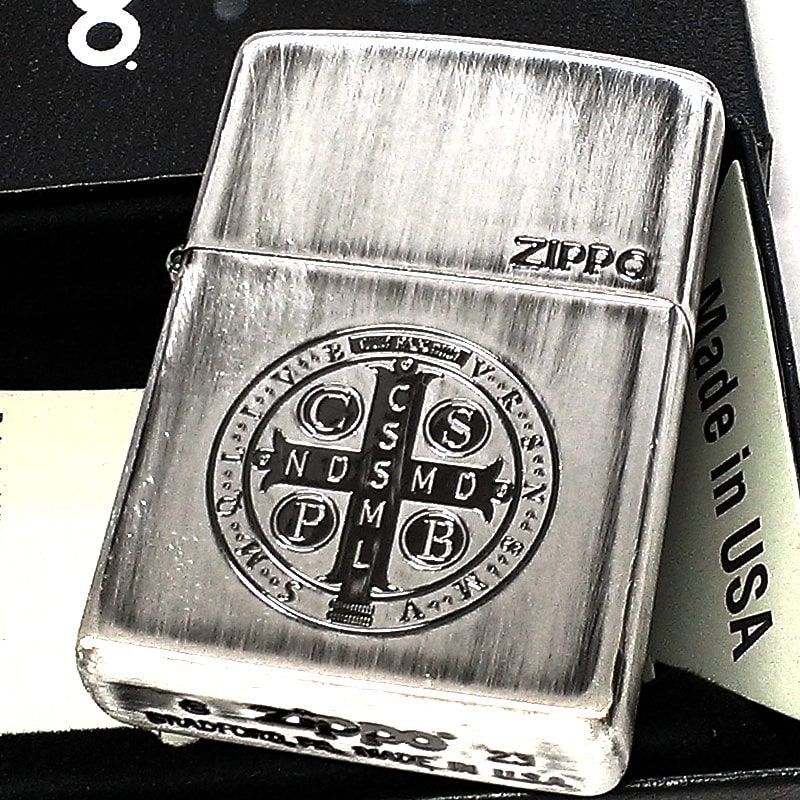 ZIPPO アミュレット 御守り 聖ベネディクト ジッポ ライター ZIPPO アミュレット 御守り 聖ベネディクト ジッポ ライター