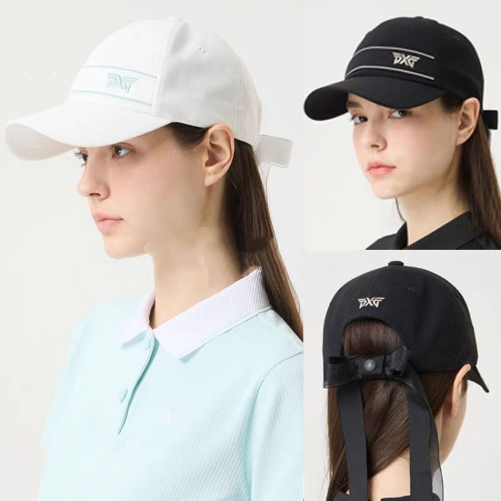 レディースゴルフ PXG 春 夏 リボン ボールキャップ 2 カラー
