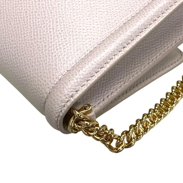 フェラガモ AU-22 C940 ヴァラ ショルダーバッグ チェーンショルダー クラッチ 2way リボン レザー オフホワイト Salvatore Ferragamo DECORATOM_COM_BR